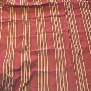 Waverly Red and Cream Striped Shower Curtain